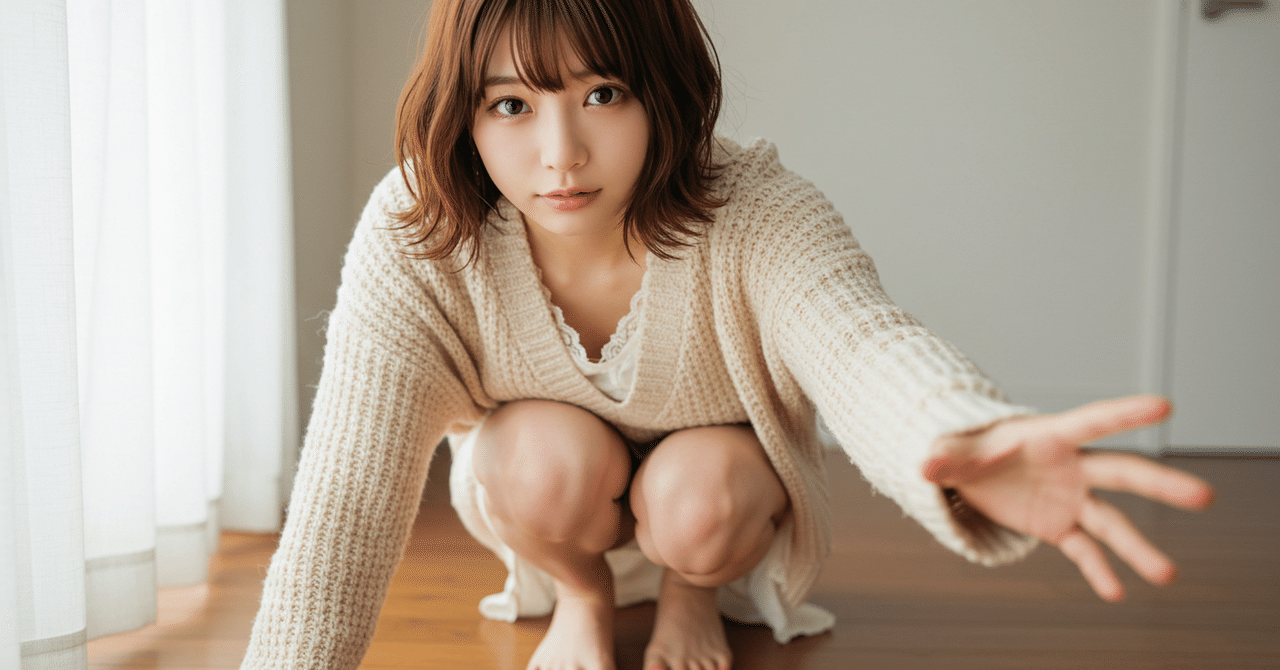 しゃがみパンチラ カメラ目線 109の性癖28-胸チラ｜禁断のニョロうさぎ