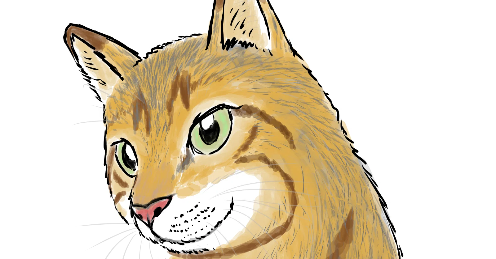 猫の絵をイラストACにアップ｜月澄狸