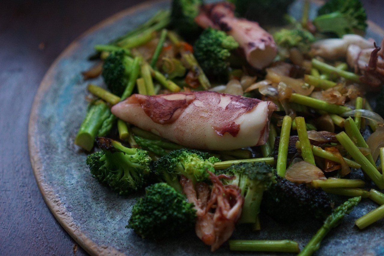 香りでお腹がすいてくる 小ヤリイカの炒め物 Ogochiho Note