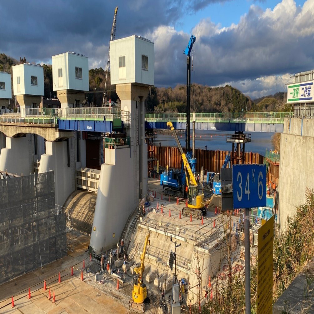 2025/1/15 明治用水頭首工の工事現場レポート【日記DAY19】｜GARYO