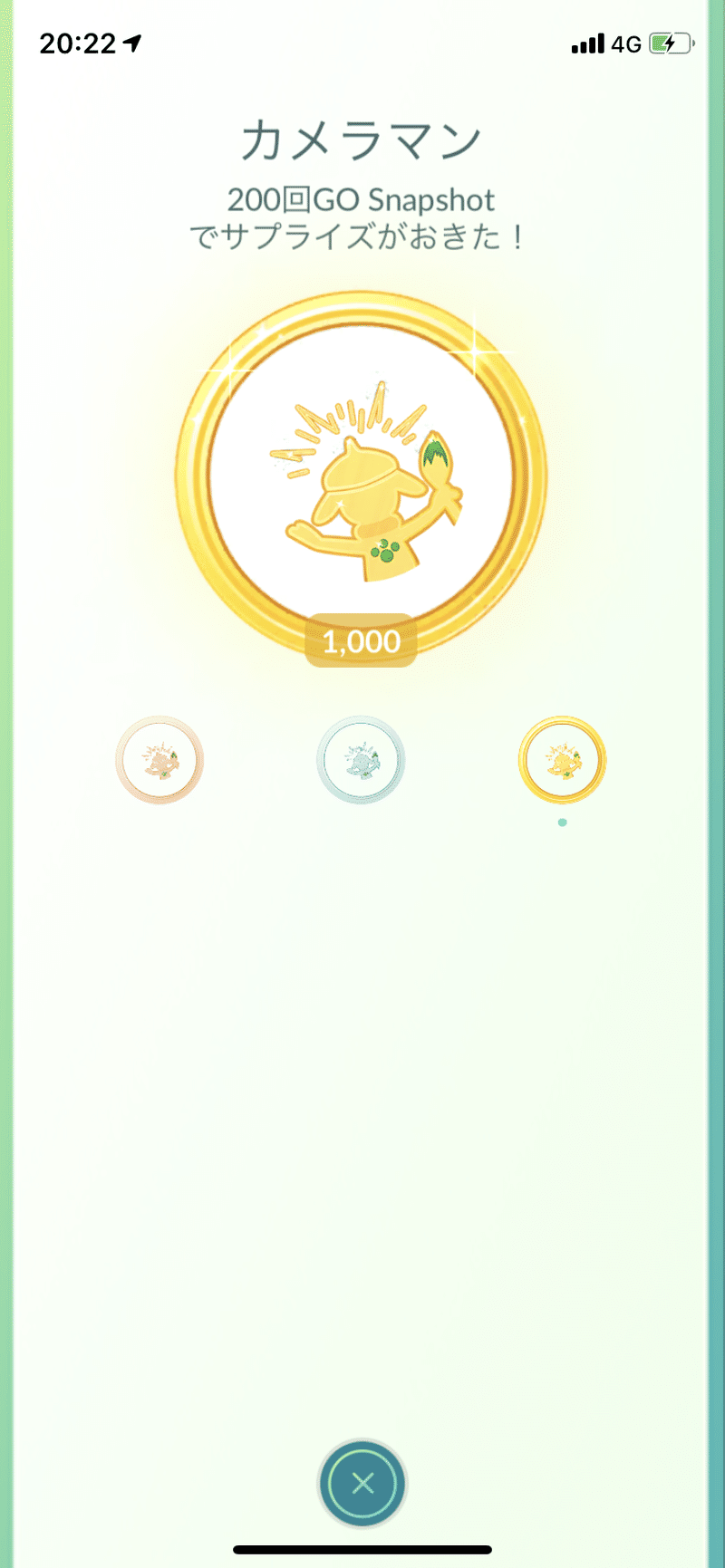 ポケモンgo カメラマンメダル 1000回 なる Note