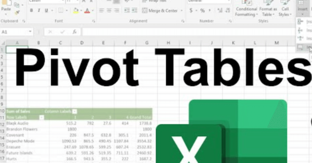 Excel / ピボットテーブルでデータが正しく反映されない原因と解決法｜東京 AI 研究所