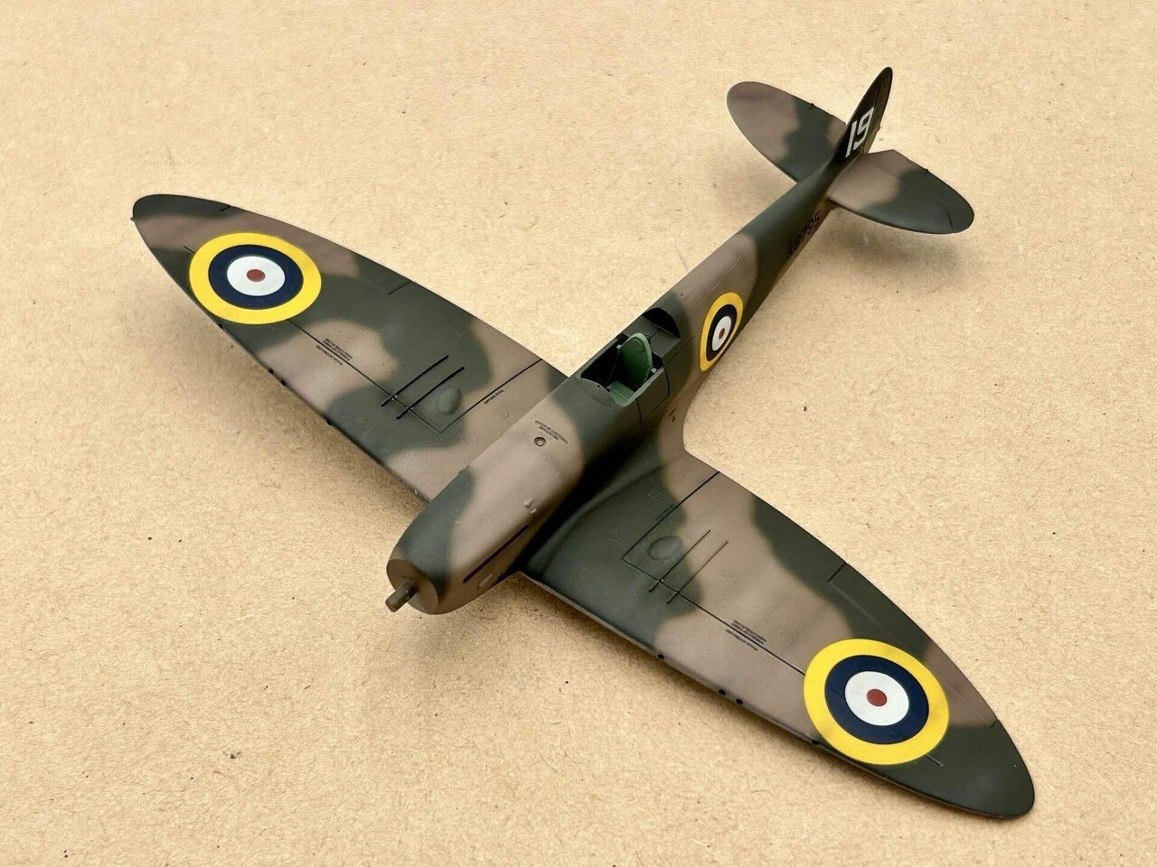 8 ハセガワ 1/72 スピットファイア Mk.Ⅰの製作 機体の仕上げ