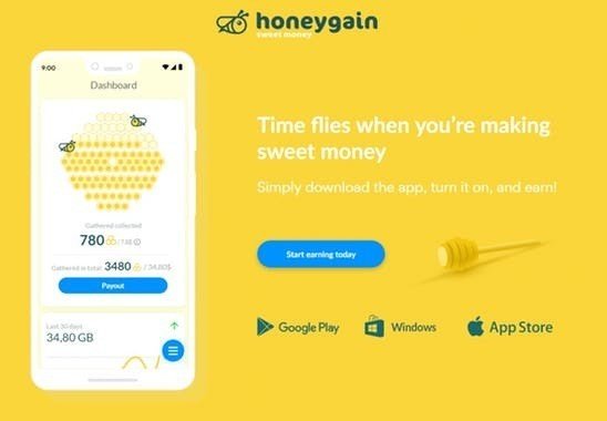 海外で流行っている小遣い稼ぎ「Honeygain」を試してみた 2020年