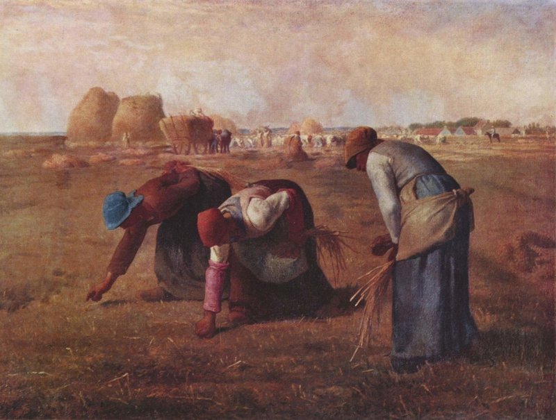 落穂拾い』（1857年）ジャン＝フランソワ・ミレー