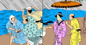 【大昔の絵本】草双紙　大津絵ぶし　希少　現代語訳書籍付き Amazon.co.jp: 『開花 新版 大津絵節 一』 歌川国麿 木版画表紙