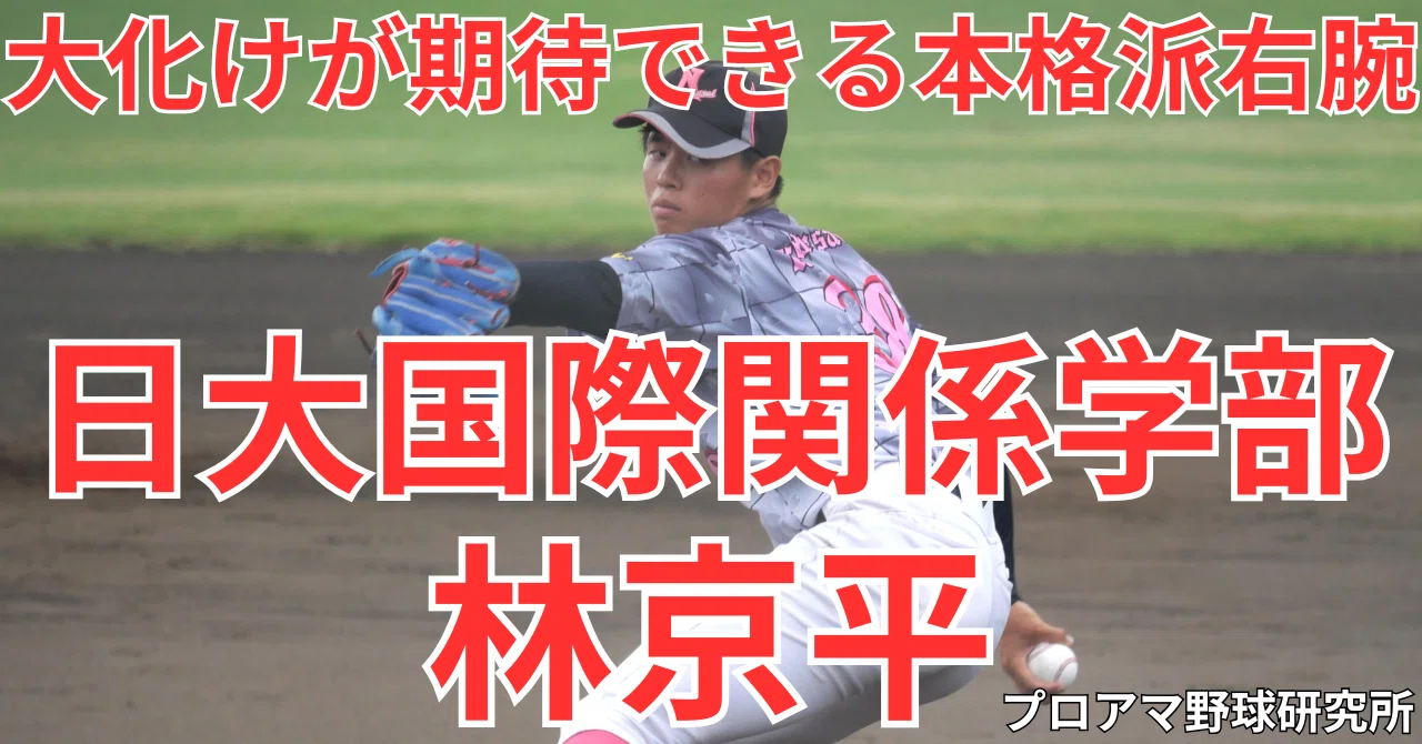大化けが期待できる“本格派右腕” 日大国際関係学部・林京平 東農大二時代は全くの無名！｜プロアマ野球研究所（PABB‐lab）