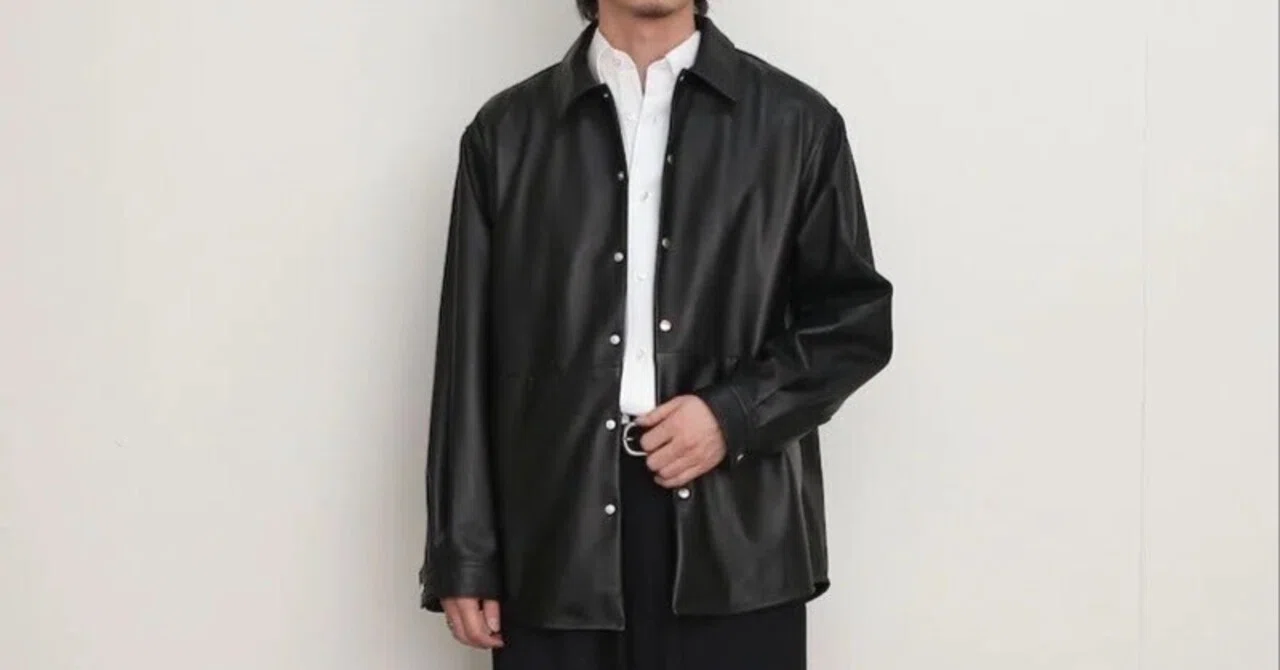 新型レザーがラスト1点に。【UNIVERSAL PRODUCTS】LEATHER SHIRTS 