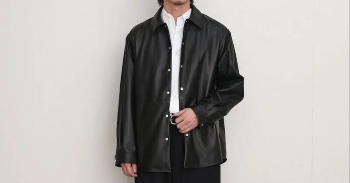 新型レザーがラスト1点に。【UNIVERSAL PRODUCTS】LEATHER SHIRTS 