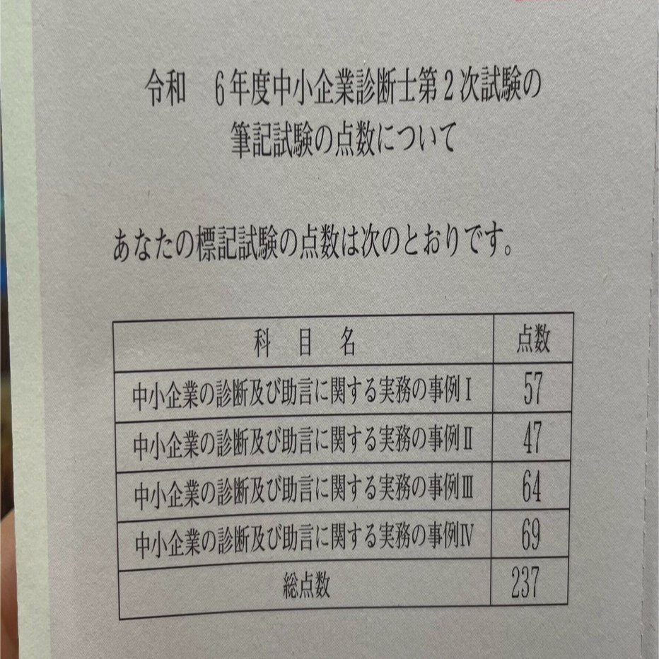 1次合格→2次不合格】令和6年度中小企業診断士試験振り返り
