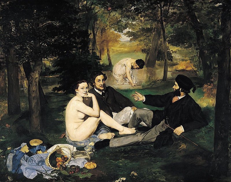 草上の昼食』（1862-1863年）エドゥアール・マネ　