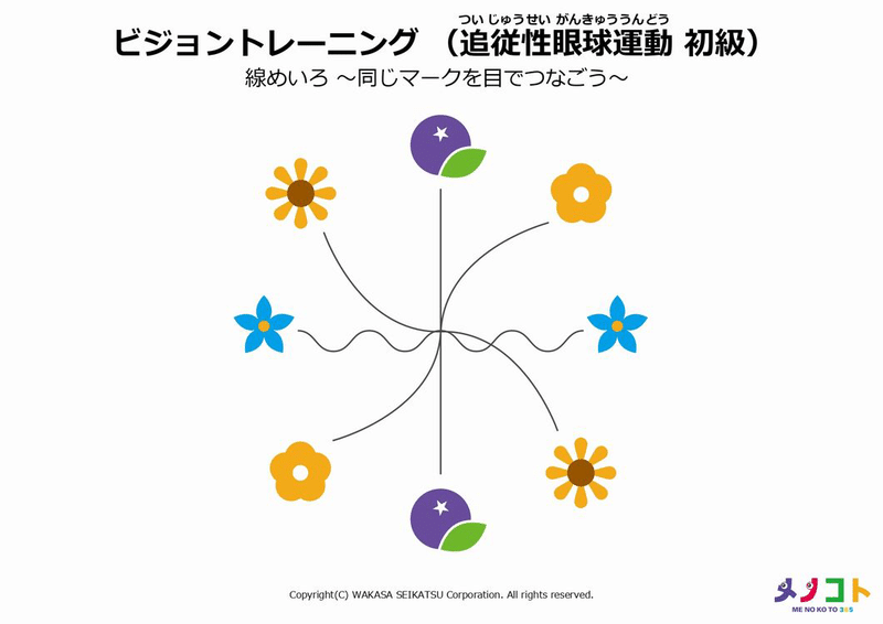 ビジョントレーニング その３ 実践編 ワークシート メガネくん 盲学校 特別支援学校からの発信 Note