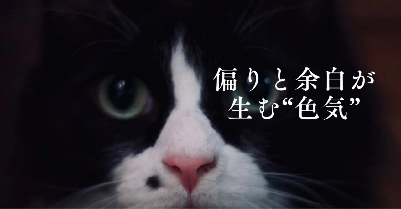 偏りと余白が生む“色気”|うらやん / yoridokoro
