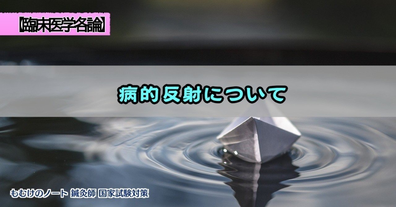 臨床医学総論 ゴロで覚える病的反射 森元塾 国家試験対策 Note