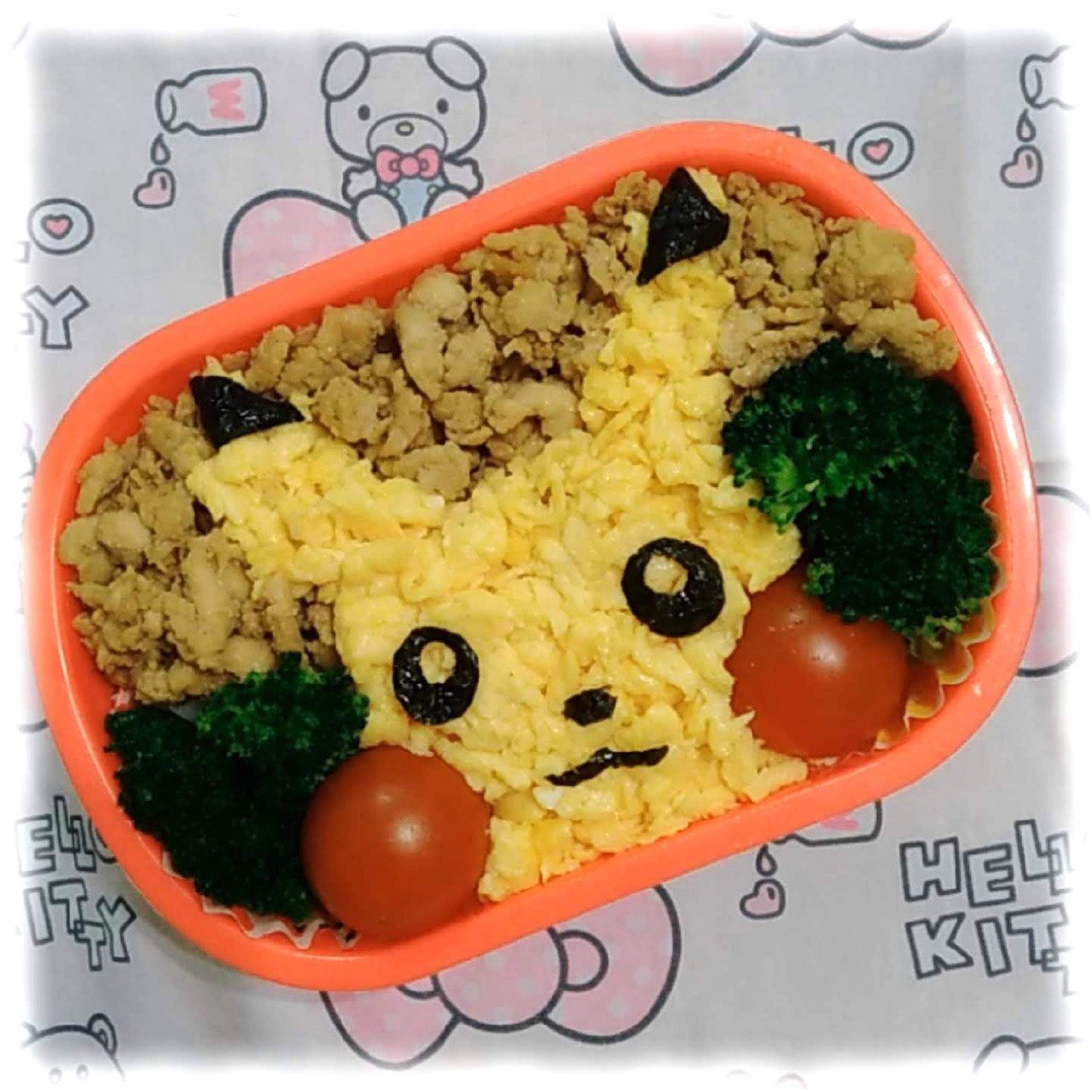 出来たぞー ピカチュウ弁当 薄羽月 Note