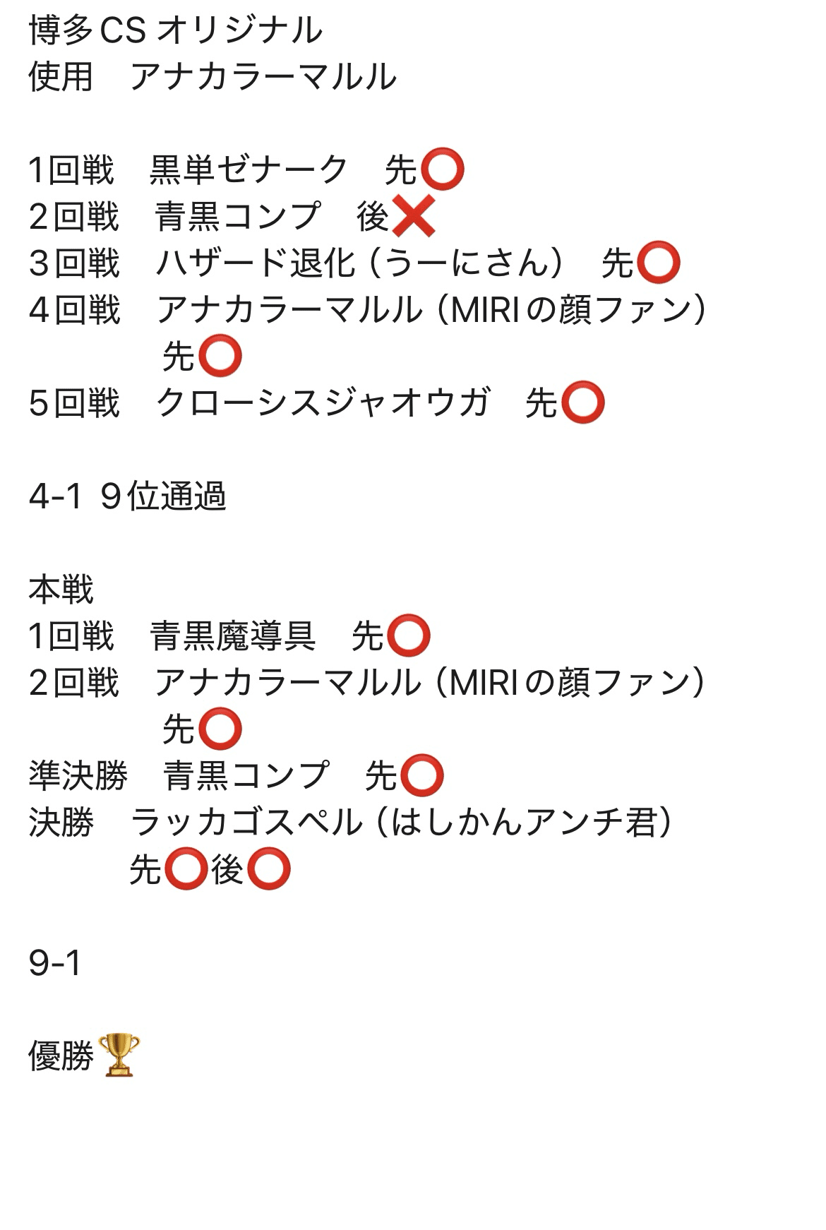 年末年始のCS記録&調整録|たに五郎 年末年始のCS記録&調整録|たに五郎
