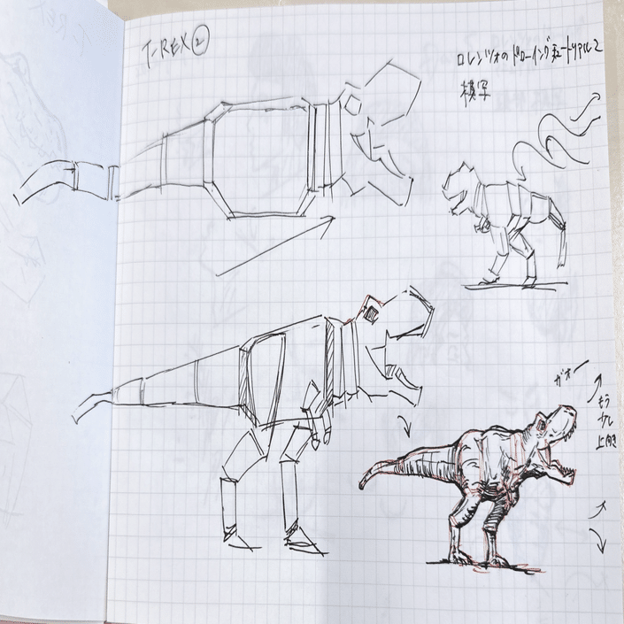 恐竜大好き！ゆんゆんの恐竜スケッチ｜Yuki Shibutani/Yun🦋