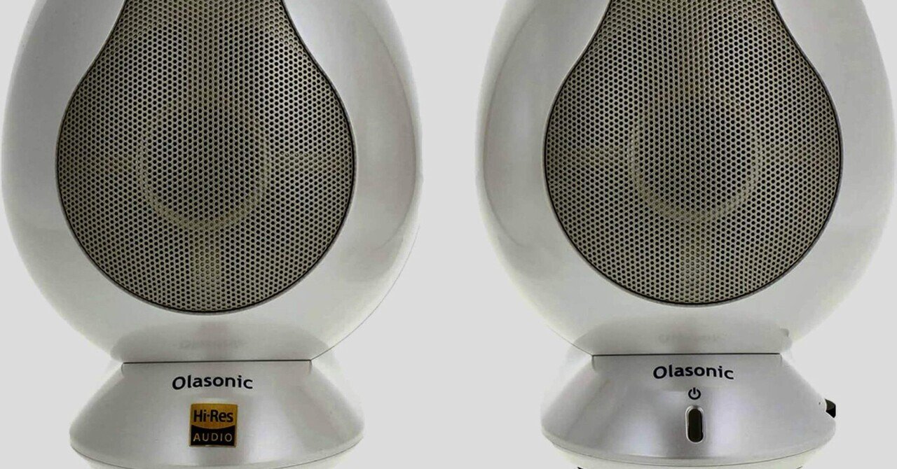 Olasonic ウォルナット コンパクトな卵形スピーカーで注目された「オラソニック