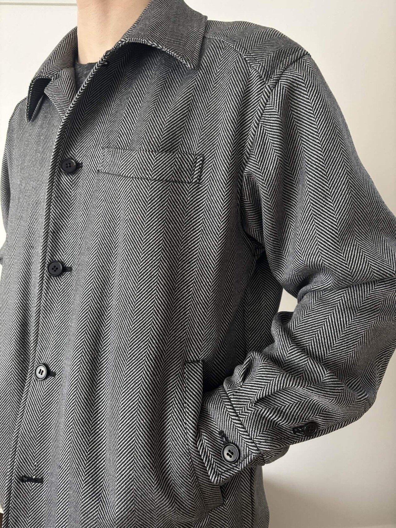 美品】山内 デッドストックシルクシャツジャケット CATHEDRAL別注