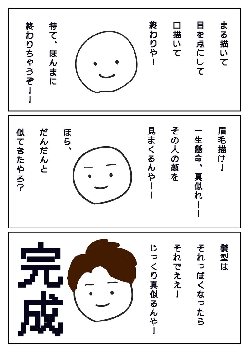 超簡単な似顔絵の描き方 飛鳥時代 マンガ家 Note