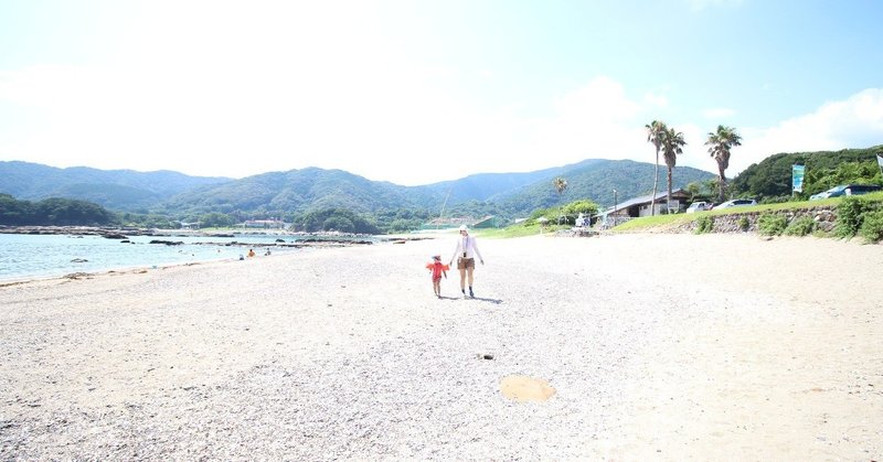 高知子連れ旅行  その4 /桜浜海水浴場(3歳)