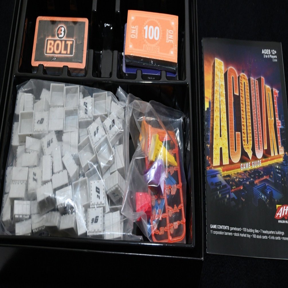 ボードゲーム：アクワイア(ACQUIRE)2016年版｜本好きのシロマサル