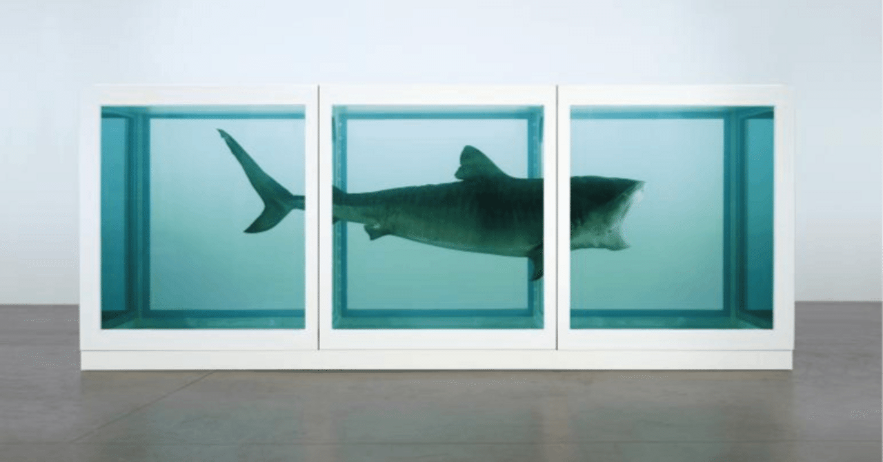 ダミアンハースト 5分で学ぶ】強烈な死生観！ダミアン・ハーストの魅力を解説（サメ, 牛