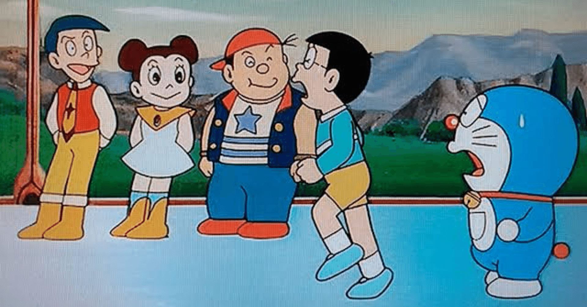 藤子・F・不二雄 カラー複製イラスト「ドラえもんのび太と銀河超