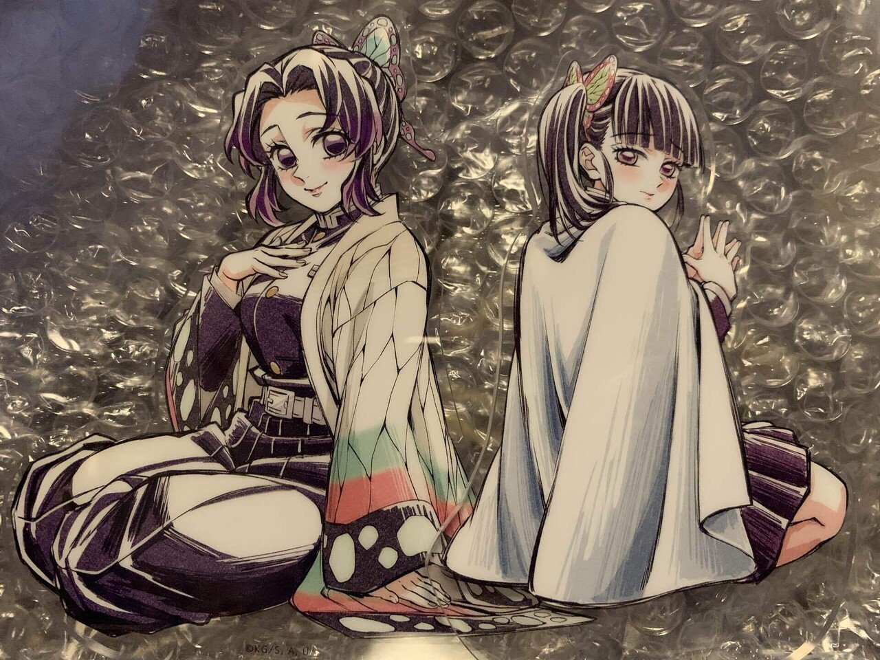 鬼滅の刃　柱展 柱描き下ろしイラスト 大判タオル　胡蝶しのぶ・栗花落カナヲ 鬼滅の刃 柱展 柱描き下ろしイラスト 大判タオル 胡蝶しのぶ・栗