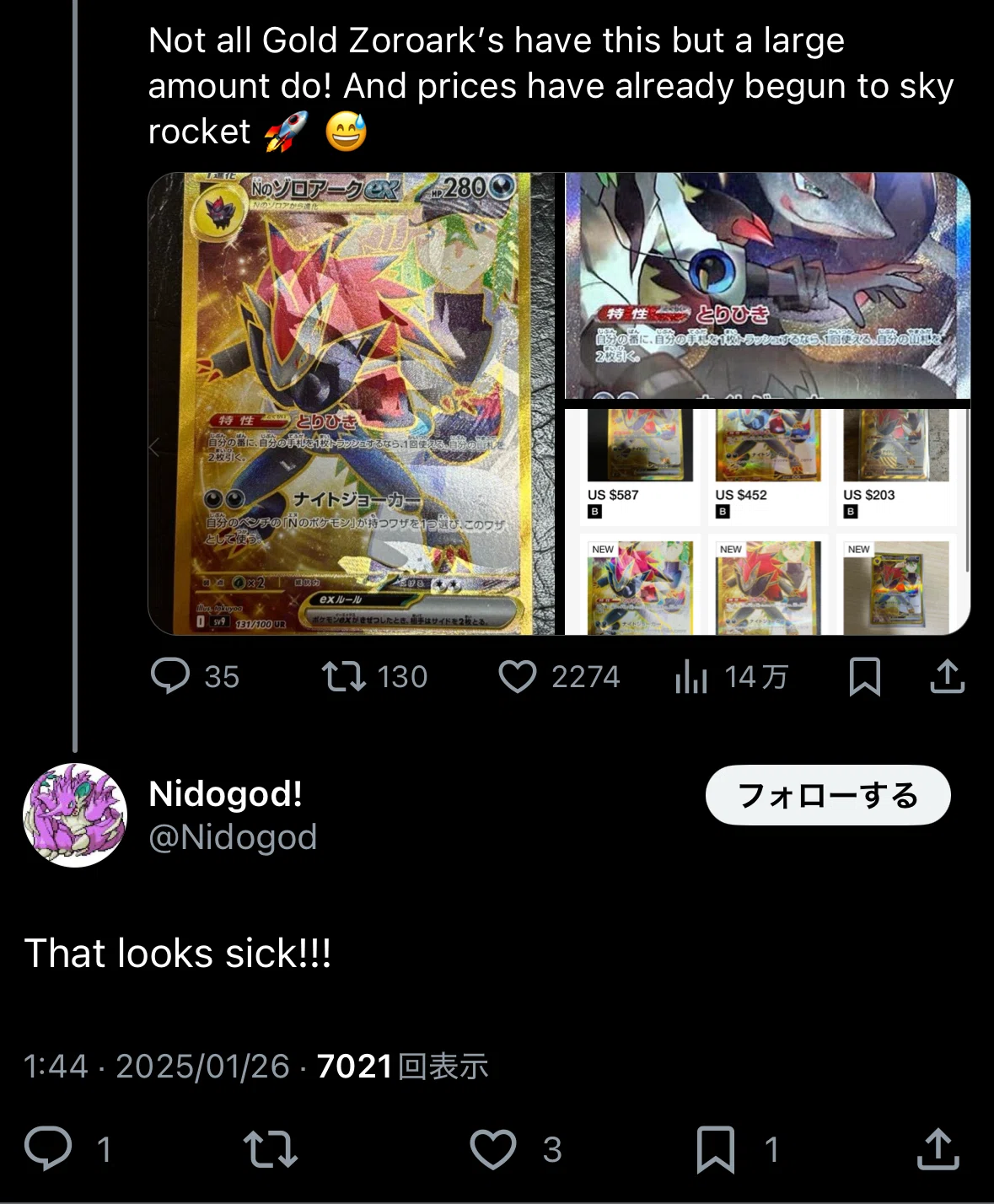 2】Nのゾロアーク エラーカード / 海外の反応｜dede