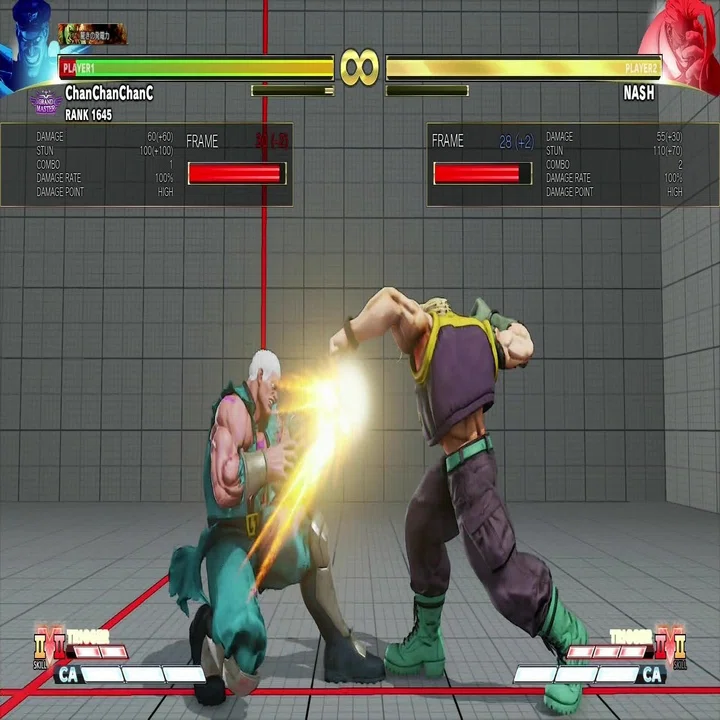Sf5 19 12 23 ナッシュ対策考察1 基本技のフレーム ベガのキャラ対 Chan C Hanagumi Note