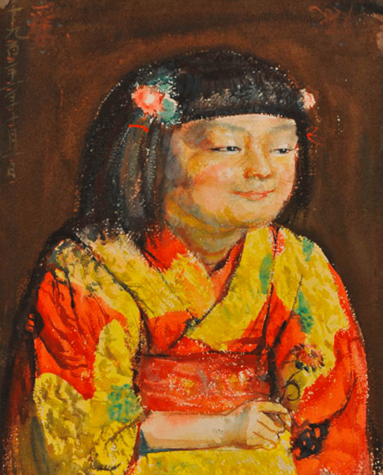 水彩素描 麗子於松 岸田,劉生画集(岸田劉生) / 古本、中古本、古