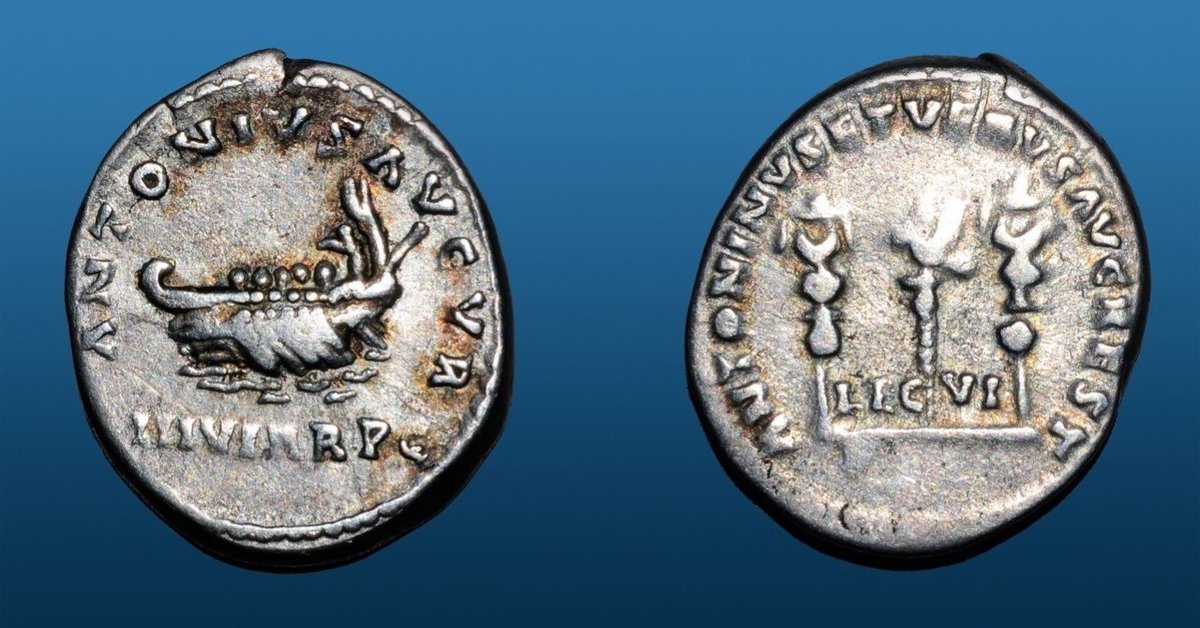 希少 マルクス・アントニウスの軍団銀貨 古代 ローマコイン