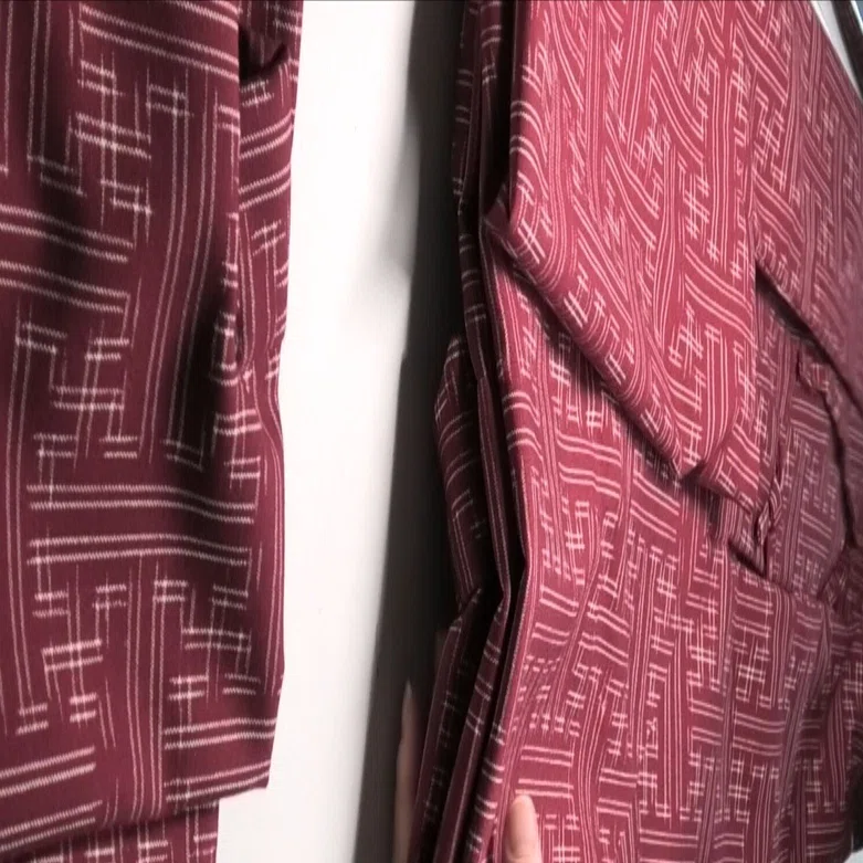 和裁の楽しみ・ウール着尺でひっぱり2枚｜きものの仕立_和_なごみ
