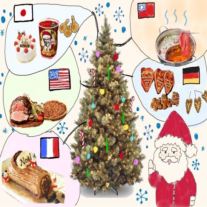 世界中のクリスマスの食べ物 Kdan Mobile Japan Note