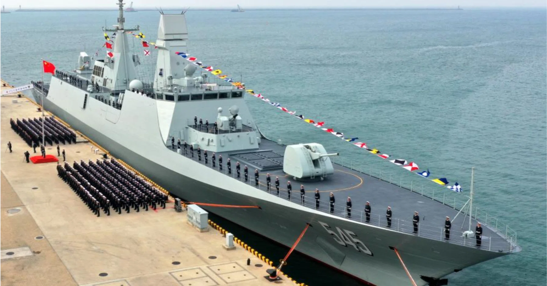 中国海軍新型フリゲート「江凱（ジャンカイ）Ⅲ」級の一番艦が就役