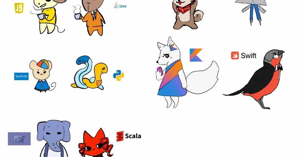 プログラミング言語擬人化してみた 酒うさぎ Note