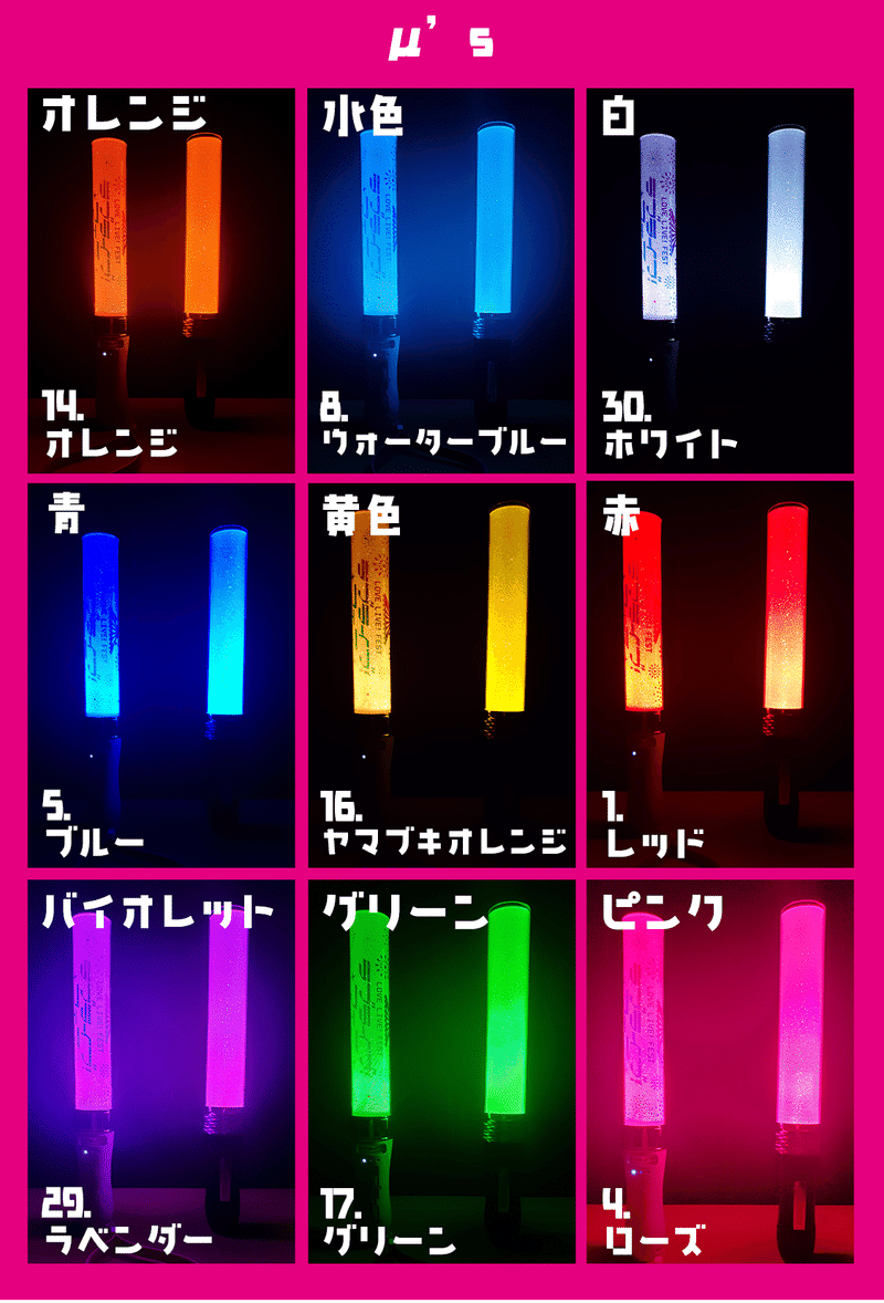 ラブライブレードとミックスペンラロイヤルの互換性をしらべてみた ペンライトショップのon Note