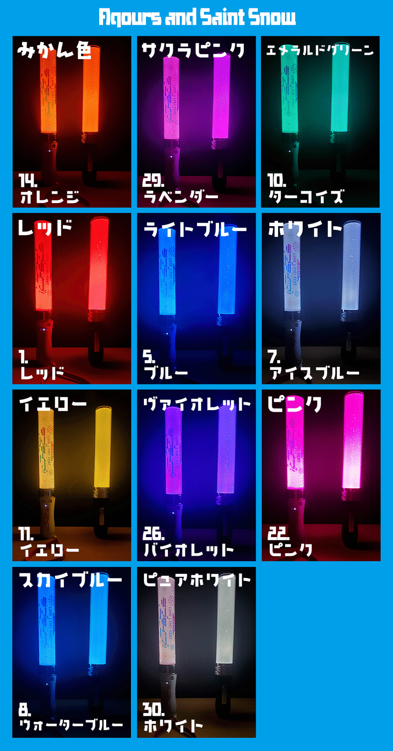 ラブライブレードとミックスペンラロイヤルの互換性をしらべてみた ペンライトショップのon Note
