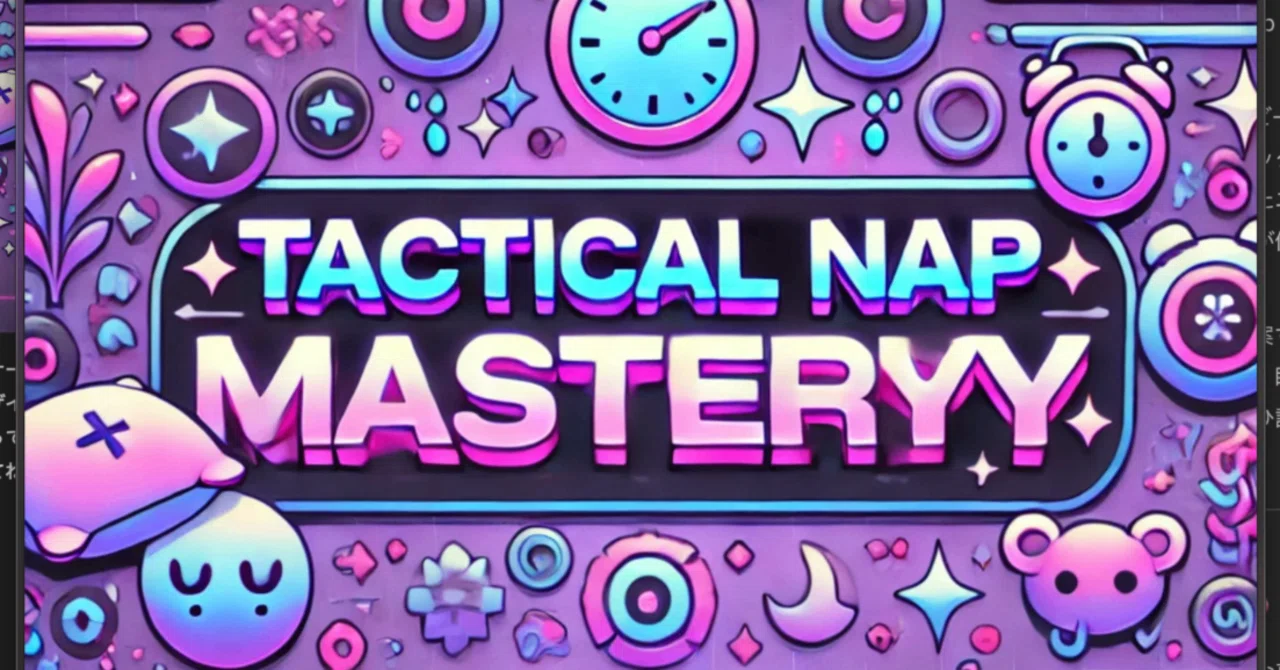 Tactcal Napping A Must-See for Busy People! How to Incorporate
