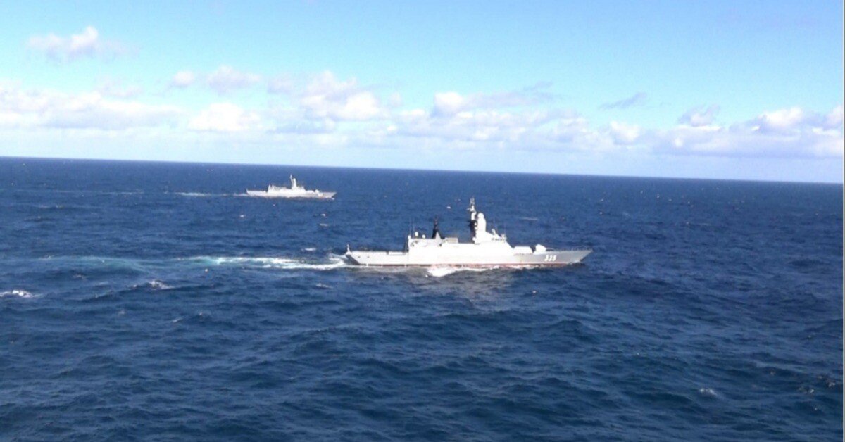 ロシア海流 The Maritime Self-Defense Force monitors Chinese & Russian