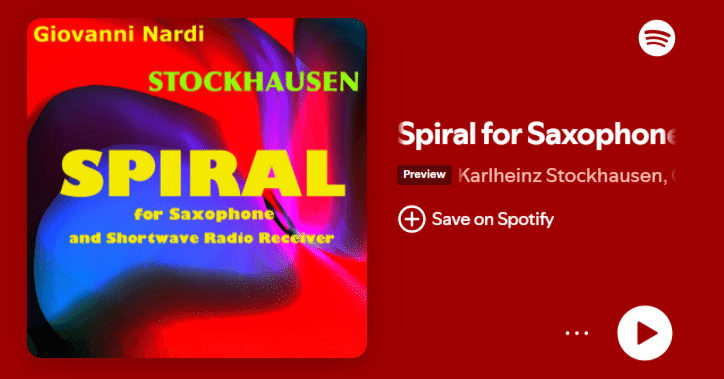 250118 サックスと短波ラジオのための螺旋 第5楽章｜3Q