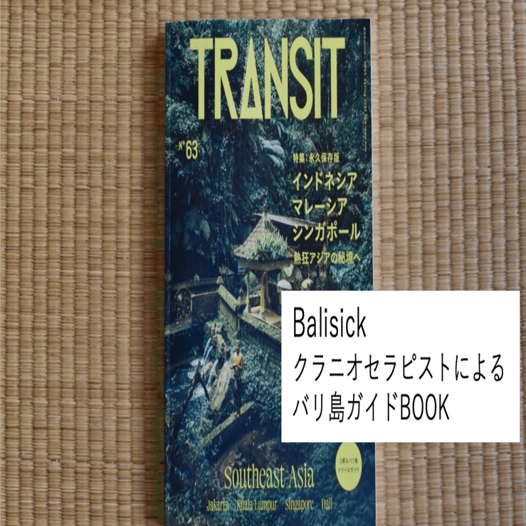 バリ島の入門書としてもおすすめ！『TRANSIT』 no.63 《Balisick_超私