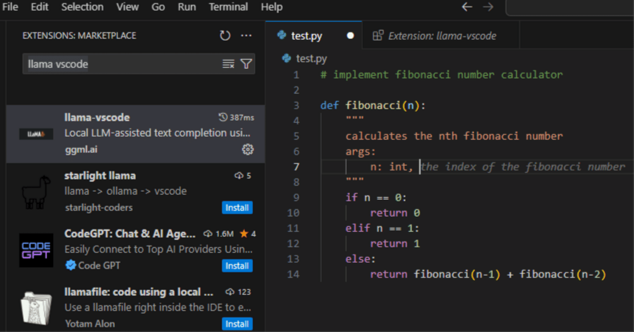 GPUなしでも動く！ローカルLLMとllama.vscodeでコード補完｜しぴちゃん