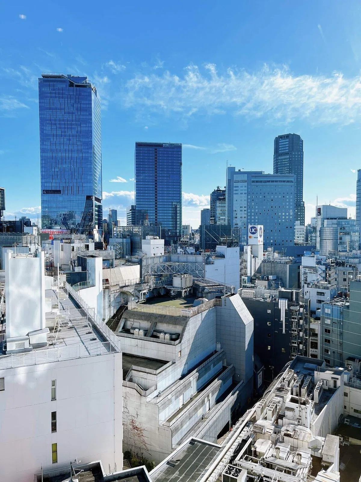渋谷から見た東京の街並み