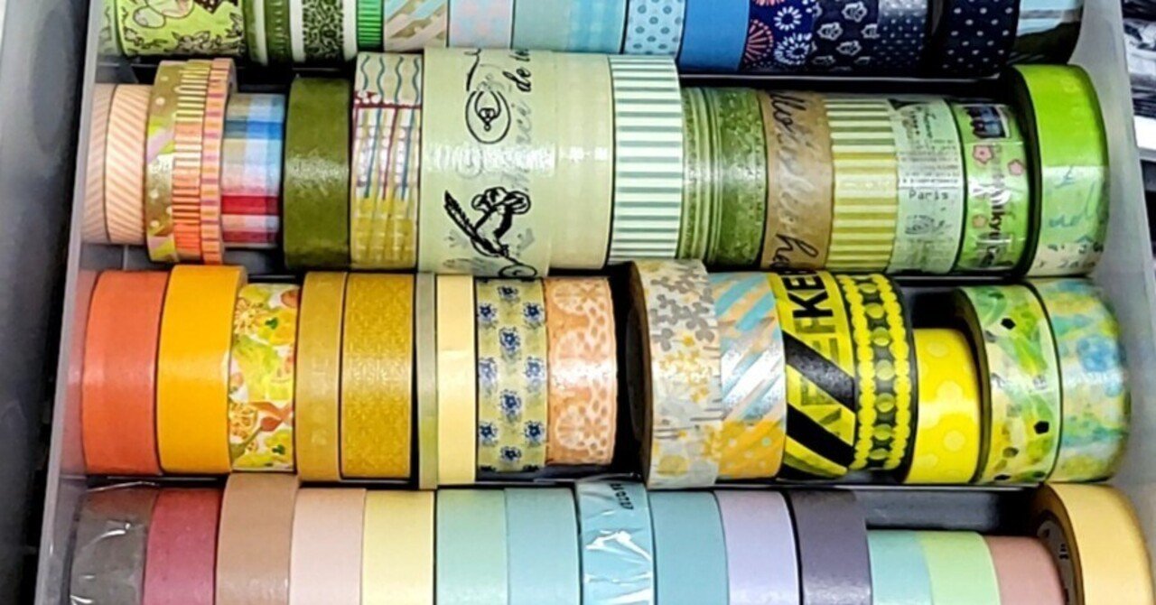 マスキングテープの収納とか仕切りを考えた話｜ろんろん