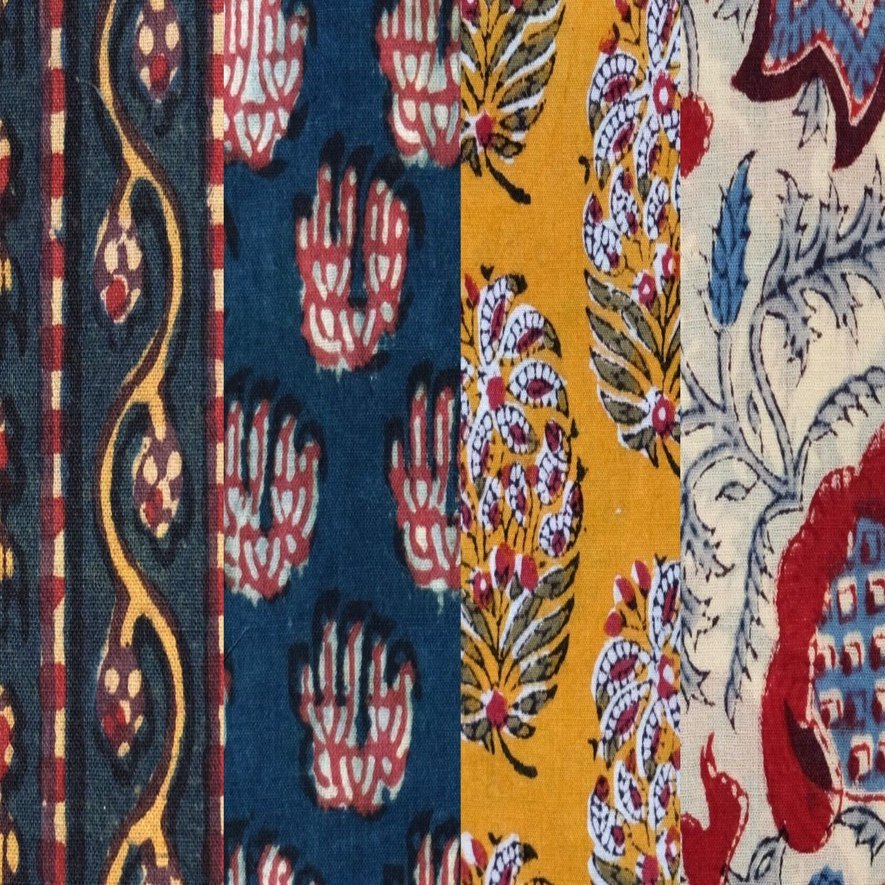 インドの伝統的な布の印刷技法「ブロックプリント」、その産地による