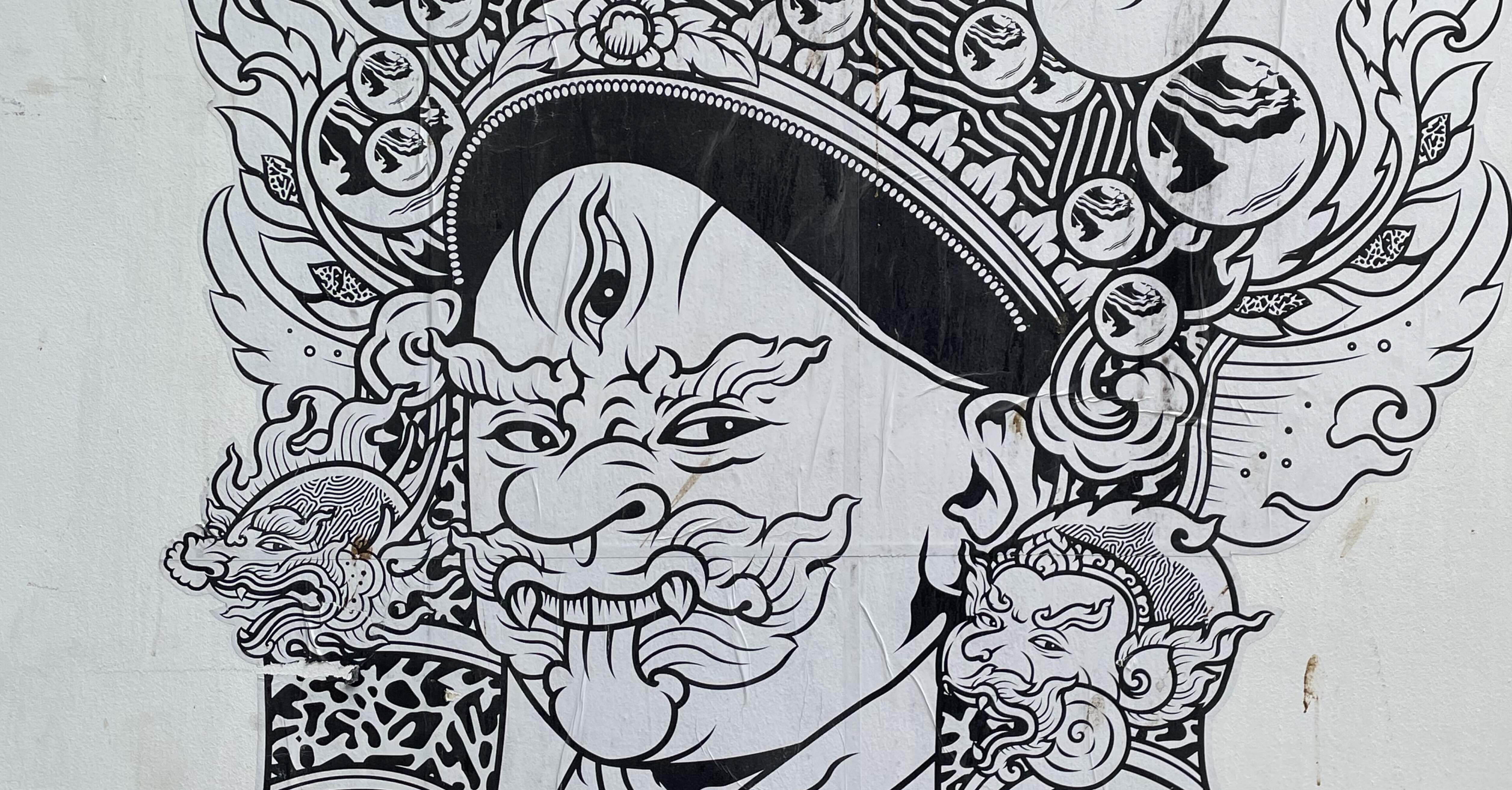 Payaq Galley Cafe&Bar】タイの最先端グラフィティアートに触れる