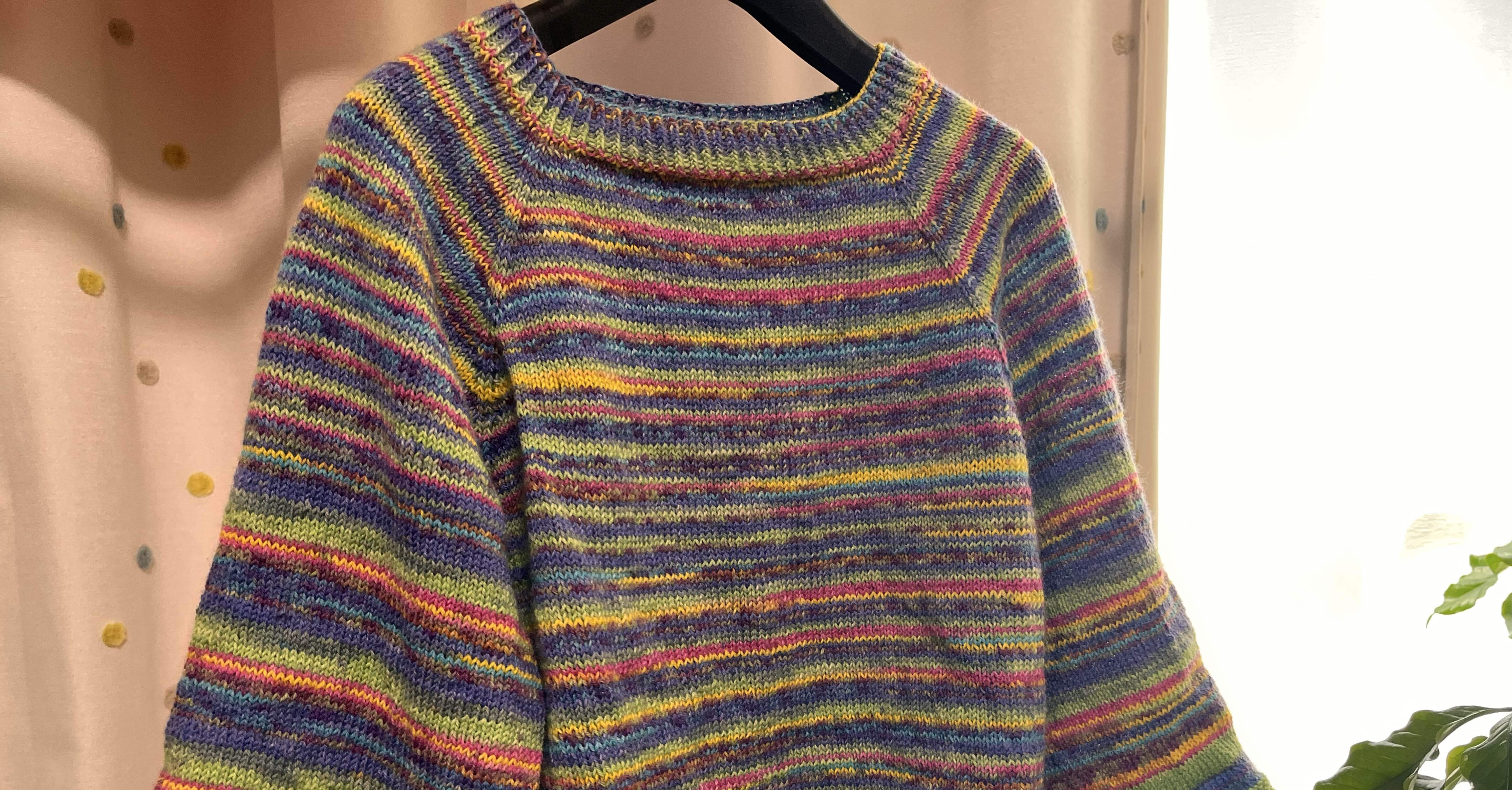 opal毛糸で編んだセーター｜晴