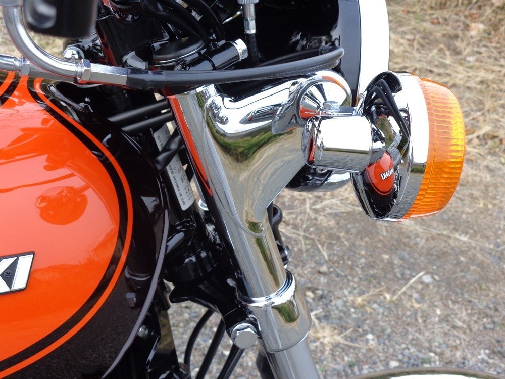 K様Z1フルレストア車。当社製マフラーと他社製ショート管仕様の